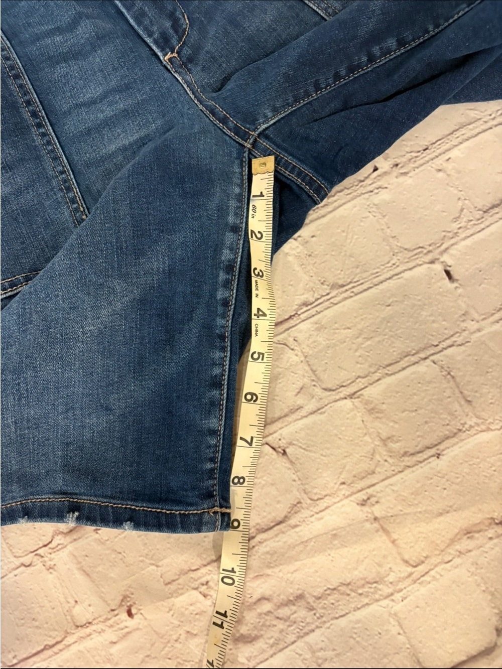 Time and Tru  Dark Blue Denim Utility Shorts - Picture 5 of 5